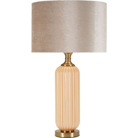 Lampe à Poser "Perly" 64cm Perle & Or (1/5)