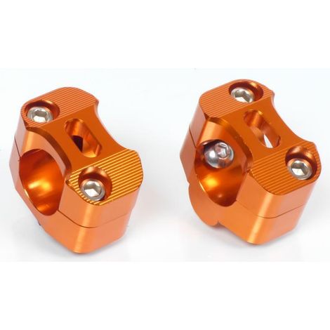 Pontet de guidon Mad pour Auto 22-28mm + H25mm orange clair Neuf (1/2)