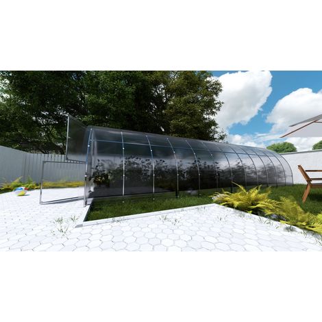 Gewächshaus KLASIKA Easy 24m² 3x8m Polycarbonat 6mm