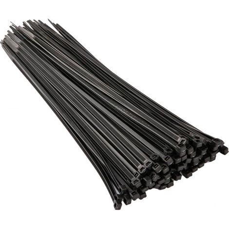 100x Colliers de serrage - Noir (1/4)