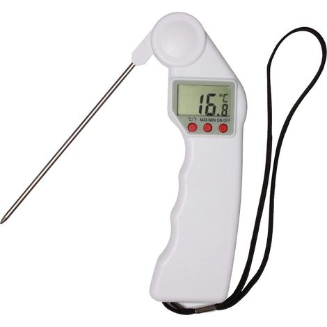 Termometerfabriken Einsteckthermometer aus rostfreiem Stahl weiß