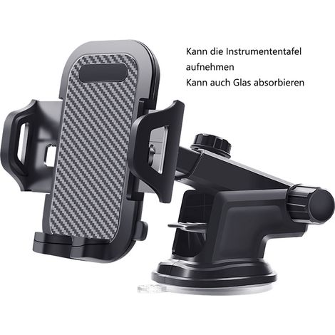 Support Téléphone Voiture - Ventilation Suction Cup 3-en-1 - Rotation 360° - Compatible iPhone Samsung - 1 Pièce (1/5)