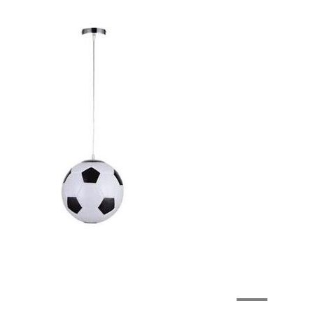 Suspension de football pour chambre d'enfant, boule de verre suspendue, douille E27, lustre de chevet de chambre à coucher PZCC (1/3)