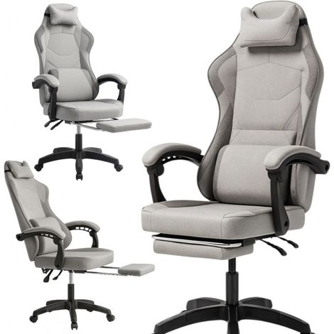 VECTOR Drehbarer Gaming-Stuhl mit Massagefunktion und Fußstütze KO48SZ