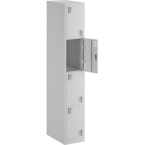 eurokraft basic, Vestiaire à 4 casiers Alvina, 1 compartiment, (1/5)