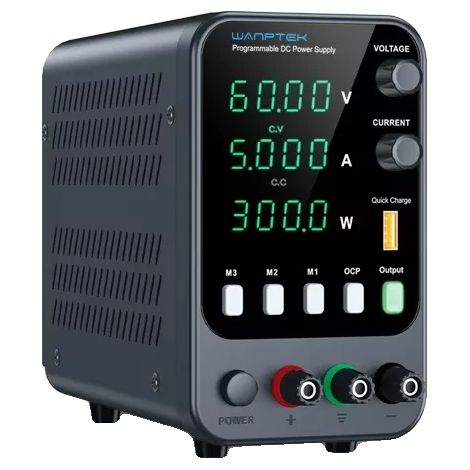 Fuente de alimentación de CC, control programable, protección contra sobrecorriente, APS605H 60V 5A (1/2)