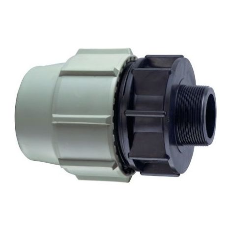 Raccord Droit - PLASSON - Série 7 - Polypropylène - FDiamètre32mm - M1'1/4 - À serrage extérieur