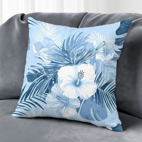 Housse de coussin floral papillon, décoration canapé extérieur,40×40cm (1/5)