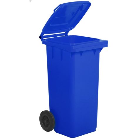 Bidone per la Raccolta Differenziata 120 l Colore Blu (1/5)