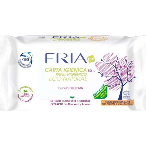 Fria Carta Igienica Salviette umide Eco Natural Pz50