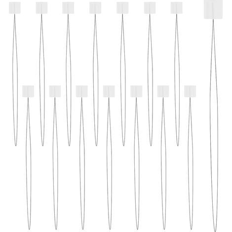Set mit 15 Nadeleinfädlern, 21 cm lang – Stickwerkzeug für schnelles Nähen – Kreuzstichzubehör für Handnähte – Weiß (1/5)