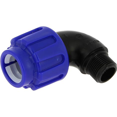 Coude compression 90° Ø25 mâle 20-27 10 bar