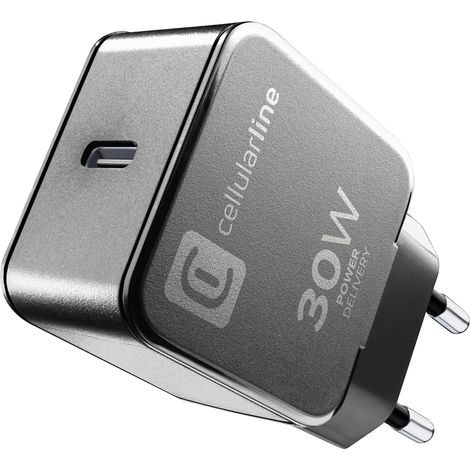 Chargeur réseau USB-C 30W à Charge Rapide - Motorola, Google et Autres Marques - Charge à Pleine Vitesse avec 30W Power Delivery - Noir (1/5)