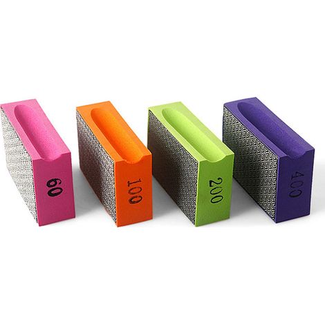 1 outil de polissage manuel diamanté pour le verre, outil de finition des bords de carrelage, disque de polissage et de meulage des bords, outil de finition des bords diamanté, électroplaqué 200 (1/4)