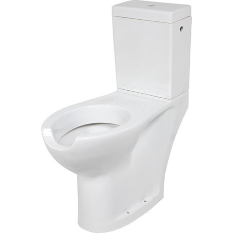 WC monobloc en céramique blanche avec ouverture frontale série EASY Idral 10242 Blanc - Céramique (1/3)