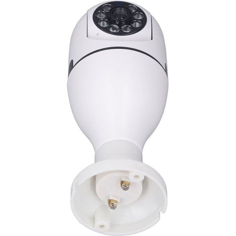 Caméra de surveillance sans fil HD couleur avec vision nocturne à distance, intégrée à une ampoule LED WiFi domestique. Tension : 110220 V. (1/5)