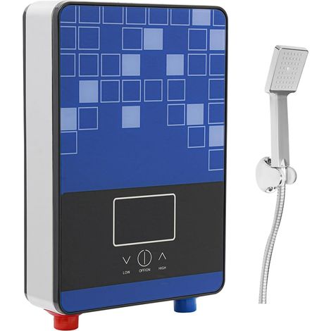 HAUTOUR Chauffe-eau électrique 6500 W, 220 V, électrique, sans réservoir, chauffe-eau chaude avec affichage numérique LCD, contrôle constant de la température et protection contre les surtempératures (1/5)