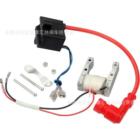 Mini motorcycle bicycle accessories, two-stroke engine, 50/80cc high-voltage coil, two-wire ignition coil, CDI (1/4)