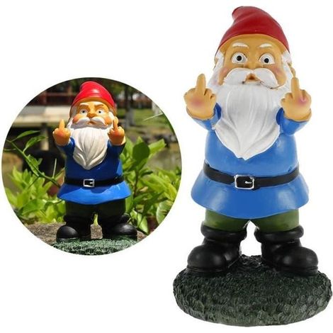 1 Statue nain de jardin, résine multicolore, décor extérieur, terrasse, balcon, cadeau enfant