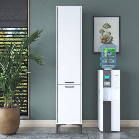 JE111 - 2949 Armoire polyvalente 100 % MÉLAMINE Blanc