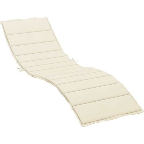 Maison Exclusive - Sonnenliegen-Auflage Creme 200x70x3 cm Oxford- (1/5)