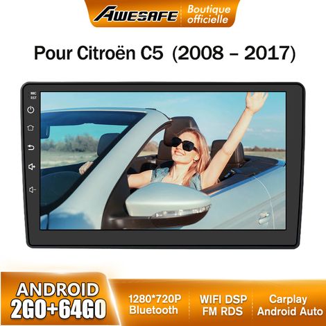 AWESAFE Autoradio Android 13 pour citroën C5 (2008-2017) 2Go+64Go avec 10'' écran Tactile Carplay Android Auto Bluetooth WiFi RDS (1/5)