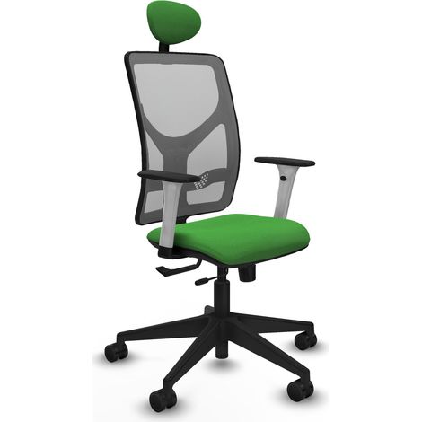 Chaise de bureau piqueras y crespo Motilla blanc support lombaire (1/2)