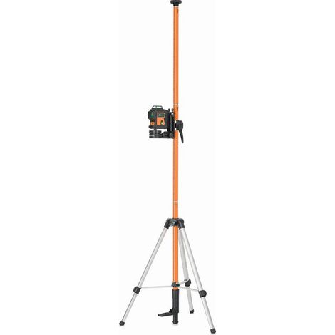 Geo Fennel – Canne support laser KFS 360 – Niveau laser vert – Portée 300m – Pour chantiers humides – 520200 (1/3)