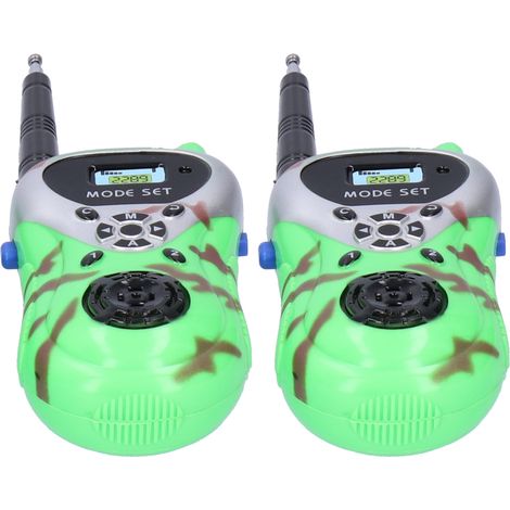 Lot de 2 talkies-walkies portables mini avec télécommande, appels sans fil intelligents, jouet d'interaction parent-enfant, cadeau (1/5)