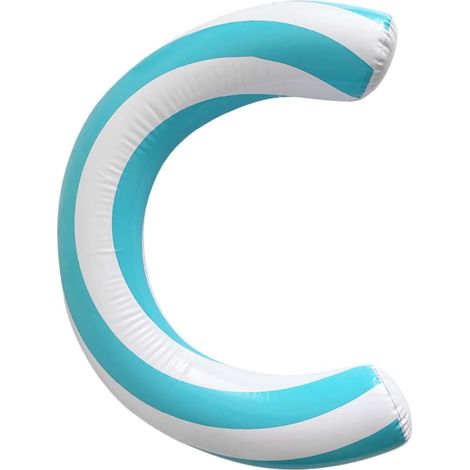 Bouée Gonflable Adulte en PVC Flotteur en Arc de Piscine Multifonction pour Camping et Plage, Matelas de Plage Gonflable Stable et Portable pour L' (1/5)