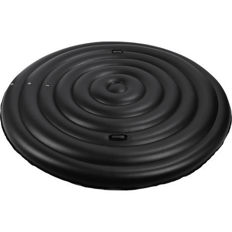 Bâche gonflable de protection pour spa et piscine en PVC réglable avec poignées pour extérieur (1/5)