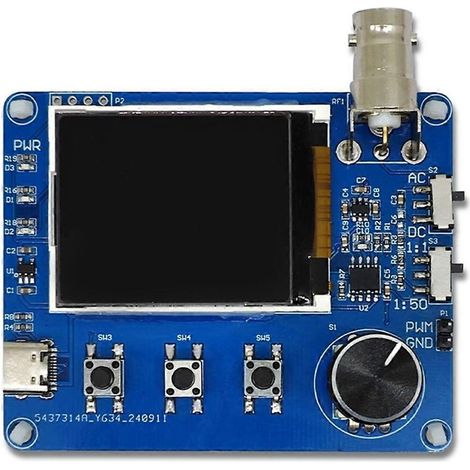 Oscilloscope numérique, mesure simple de la forme d'onde, fréquencemètre bleu (1/5)