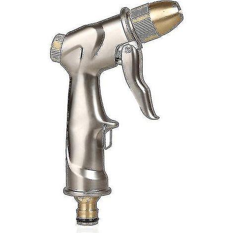 Upgrade Garden Hose Nozzle Sprayer,heavy Duty Metal Handheld Water Nozzle High Pressure (1/4)