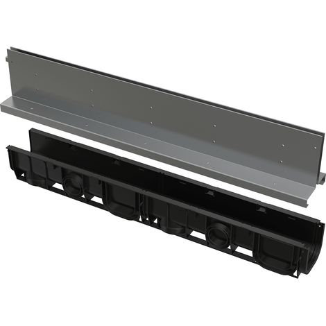 Alcadrain AVZ101-R324 Schlitzrinne, symmetrisch, 160 mm, Rost Edelstahl (1/3)