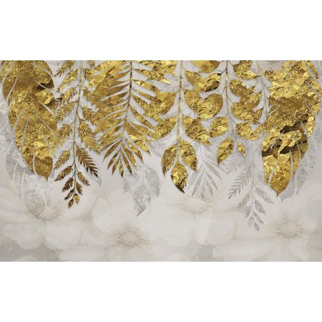 Papier peint panoramique - Feuilles - 130 cm x 81 cm (1/2)