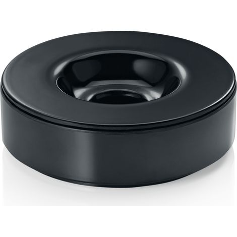 Cendrier coupe-vent noir H 30 mm Ø 100 mm - Lot de 6 - Was Germany