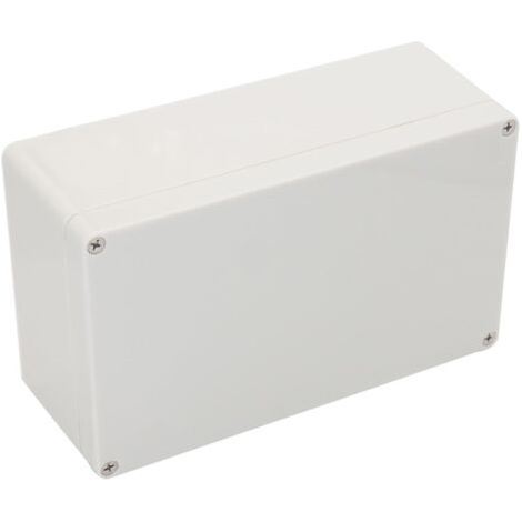 Boîte de dérivation étanche IP65 – Plastique ABS 200x120x75mm – Pour projets électroniques – Résistante aux intempéries