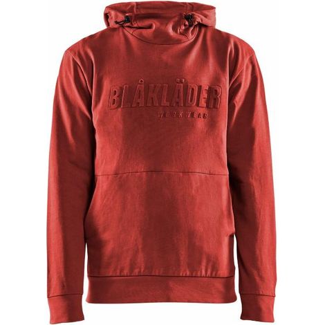Sudadera de trabajo con capucha impresa en 3D 3530 - Rojo ladrillo L