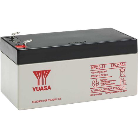 Batteria al piombo ricaricabile 12V 2,8Ah Yuasa NP2.8-12