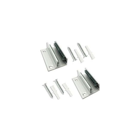 2Pcs Guide de Sol pour Porte Coulissante en Verre Guide de Porte Coulissante au sol Guide Bas Rail de Porte Coulissante Alliage d'Aluminium Guidage Accessoires pour Porte Coulissante Verre Sans