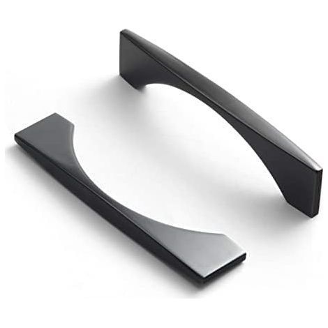 TAISHENGDA-12pcs poignee de meuble cuisine noir poignée meuble poignée meuble noir en T Bar poignée de porte Hole distance 96mm (1/5)
