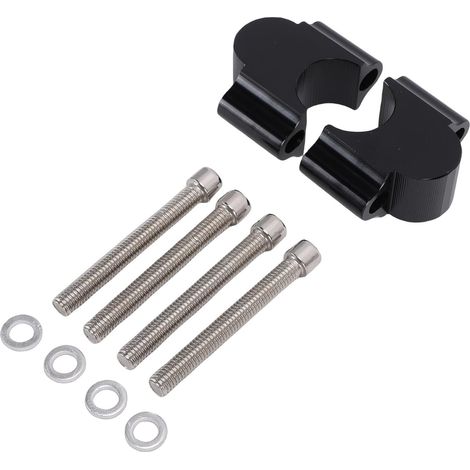 Rehausseurs de Guidon, Pince de Rehausseur de Guidon en Alliage d'aluminium, Rehausseur d'extension de 30 Mm pour Motos Tout-terrain ATV Dirt Bike avec Conception de Billette Anodisée, (1/5)