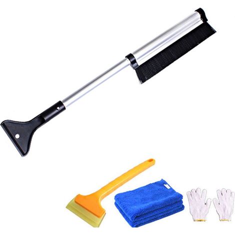 Eiskratzer, Schneeräumset fürs Auto, Schneeschaufel, ausziehbares Schneeschild, Fensterkratzer. Enthält 4 Werkzeuge. (1/5)