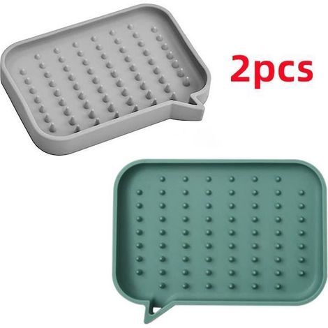 Boite à Savon - Non spécifié - Silicone - Antidérapant - Pliable - Drain efficace (1/4)