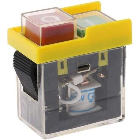 KJD6 AC 250V 6A Étanche Électromagnétique Bouton-Poussoir Interrupteur ON-OFF Outil Électrique Commutateurs à Bouton-poussoir pour Machine Scie Cutter Drill (1/3)