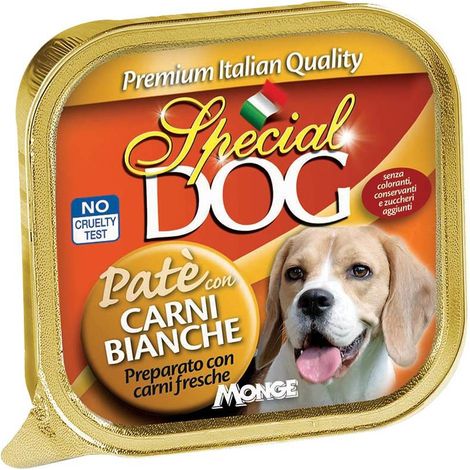 ALIMENTO PER CANI 'PATE SPECIAL DOG' carni bianche - gr 150
