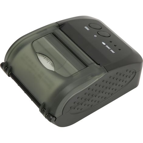 Imprimante de reçus portable 58 mm Bluetooth 4.0 Impression rapide et silencieuse Mini imprimante thermique pour la maison, le bureau et les commerces 100-240 V Prise UE