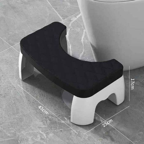 Tabouret de siège de toilette portable,tabouret de squat pour la maison,accessoires pour adultes,parfait non ald- Black-3[D69]