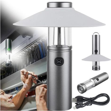Mini-LED-Campinglampe mit Akku – Warmes Licht – Ideal für Camping, Wandern, Notfälle und Hurrikane (1/5)