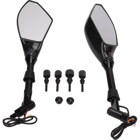Rétroviseurs avec clignotants LED universels pour moto, gauche et droite, remplacement pour Ducati (1/5)